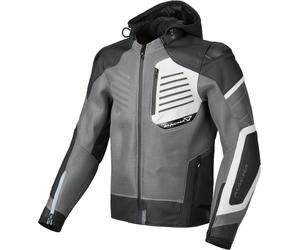 Macna Risant perforated Motorcycle Leather / Textile Jacket, black-grey-white, size 52 for Men