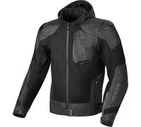 Macna Risant perforated Motorcycle Leather / Textile Jacket, black, size 50