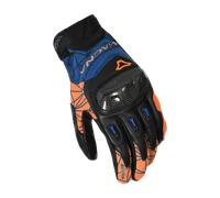 Macna Rocco Motorcycle Gloves Orange-BlueS Orange-Blue