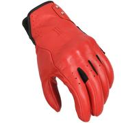 Macna Rouge perforated Ladies Motorcycle Gloves, black-red, size XS for Women