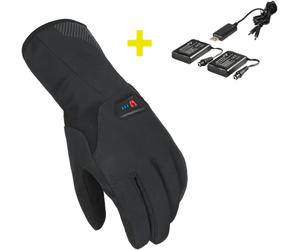 Macna Spark heatable Bicycle Gloves Kit, black, size L