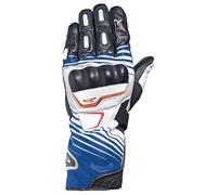 Macna Street R Motorcycle Gloves, black/white/blue, size 2XL