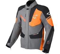 Macna Synchrone waterproof Motorcycle Textile Jacket, grey/orange, size 3XL