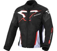 Macna Tazar 2.0 waterproof Ladies Motorcycle Textile Jacket, black/red, size L