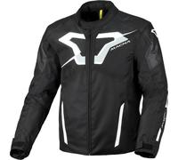 Macna Tazar 2.0 waterproof Motorcycle Textile Jacket, black-white, size S for Men