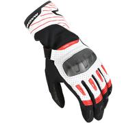 Macna Tempo perforated Motorcycle Gloves, black/white/red, size 3XL