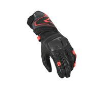 Macna Thandor Moto Motorcycle Motorbike Leather Gloves Black / Red