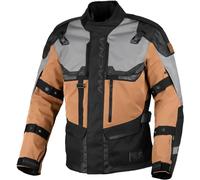 Macna Touros waterproof Motorcycle Textile Jacket, black-brown, size XL for Men