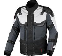 Macna Touros waterproof Motorcycle Textile Jacket, black-grey, size 2XL for Men