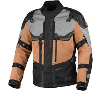 Macna Touros waterproof Motorcycle Textile Jacket, black-brown, size L for Men