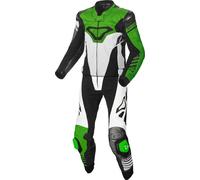 MACNA TRACKTIX 2-piece leather suit white-black-green 52