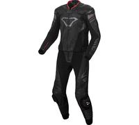 Macna Tracktix Two Piece perforated Motorcycle Leather Suit, black, size 56