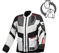 Macna Travelair Ladies Motorcycle Textile Jacket, black-grey, size L for Women