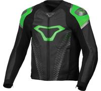 MACNA TRONNIQ leather jacket black-green 56