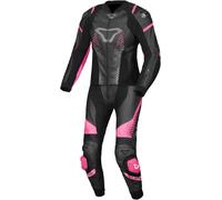 Macna Tronniq perforated Ladies Two Piece Motorcycle Leather Suit, black-pink, size 44 for Women