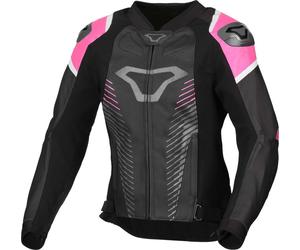 MACNA TRONNIQ women's leather jacket black-pink 36
