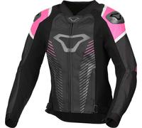 MACNA TRONNIQ women's leather jacket black-pink 38