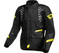 Macna Ultimax waterproof Motorcycle Textile Jacket, black-yellow, size M for Men