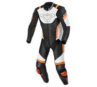 Motorcycle Suit Leather Man Macna Varshall 1pc Black / Orange
