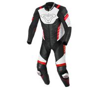 Macna Varshall perforated One Piece Motorcycle Leather Suit, black/white/red, size 52