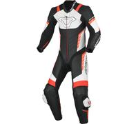 Macna Varshall Junior perforated Kids One Piece Motorcycle Leather Suit, black-white-red, size XS 140