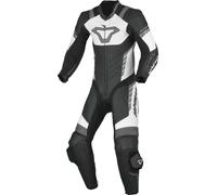 Macna Varshall Junior perforated Kids One Piece Motorcycle Leather Suit, black-white, size 60 62 122