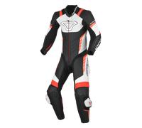 Macna Varshall Junior perforated Kids One Piece Motorcycle Leather Suit, black-white-red, size 60 62 122