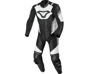 Macna Varshall perforated One Piece Motorcycle Leather Suit, black/white, size 50