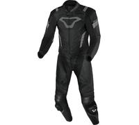 Macna Varshall perforated Two Piece Motorcycle Leather Suit, black-grey, size 54 for Men