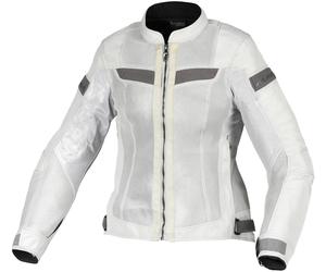 Macna Velotura Ladies Motorcycle Textile Jacket, light grey, size L