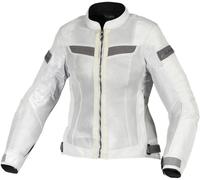 Macna Velotura Ladies Motorcycle Textile Jacket, light grey, size XXL