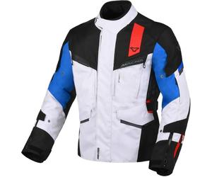 Macna Zastro, textile jacket waterproof S Light Grey/Black/Red/Blue