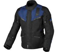 Macna Zastro waterproof Motorcycle Textile Jacket, black-blue, size 2XL for Men
