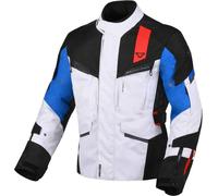 Macna Zastro, textile jacket waterproof XXL Light Grey/Black/Red/Blue