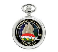 Macneil Buaidh no Bas Scottish Clan Crest Full Hunter Pocket Watch