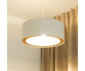 Maco Design Boho pendant light, cream/beige, Ø 50 cm, height 20 cm, jute