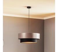 Maco Design Dorina hanging light, silver/black Ø 50 cm