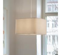 Maco Design Kwadro pendant light, beige, 40 x 40 cm, velour fabric