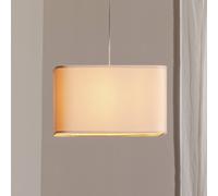 Maco Design Kwadro pendant light, white, 40 x 40 cm, velour fabric