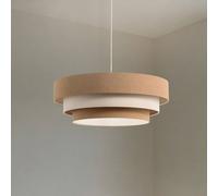 Maco Design Triniti pendant light, beige/cream, Ø 60 cm, textile