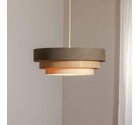 Maco Design Triniti pendant light, brown/beige/cream, Ø 60 cm, textile