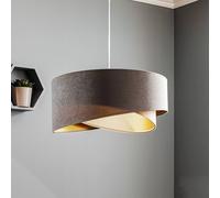 Maco Design Vivien hanging light, three-tone: grey/beige/gold