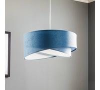 Maco Design Vivien pendant lamp, two-tone, light blue/white