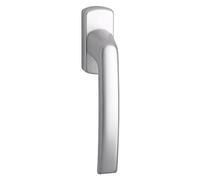 Maco Window Handle Harmony, Covered Screws for 7 mm Light Anodised Silver. Pack of 1, 102202578