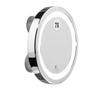 Macom 211 Solar Sensation and Bright Magnifying Make-Up Cosmetic Mirror with LED Light and Suction Cups, Silver