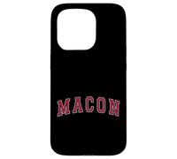 Macon Georgia Souvenir Sport College Style Text Case for iPhone 15 Pro