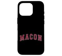 Macon Georgia Souvenir Sport College Style Text Case for iPhone 16 Pro