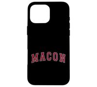 Macon Georgia Souvenir Sport College Style Text Case for iPhone 16 Pro Max