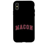 Macon Georgia Souvenir Sport College Style Text Case for iPhone X/XS