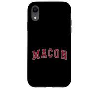 Macon Georgia Souvenir Sport College Style Text Case for iPhone XR
